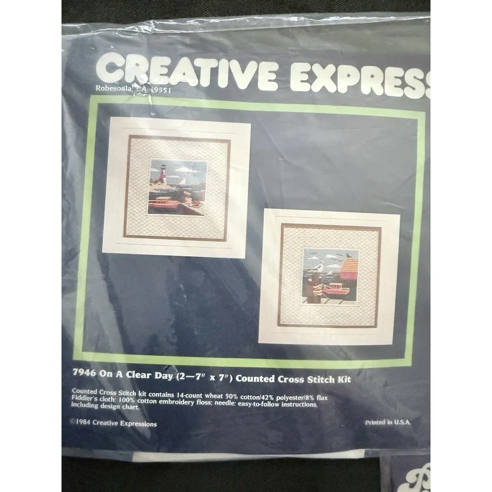 Lot of Cross Stitch Needlepoint Kits- Floral, Christmas, Nautical - Picture 2 of 8
